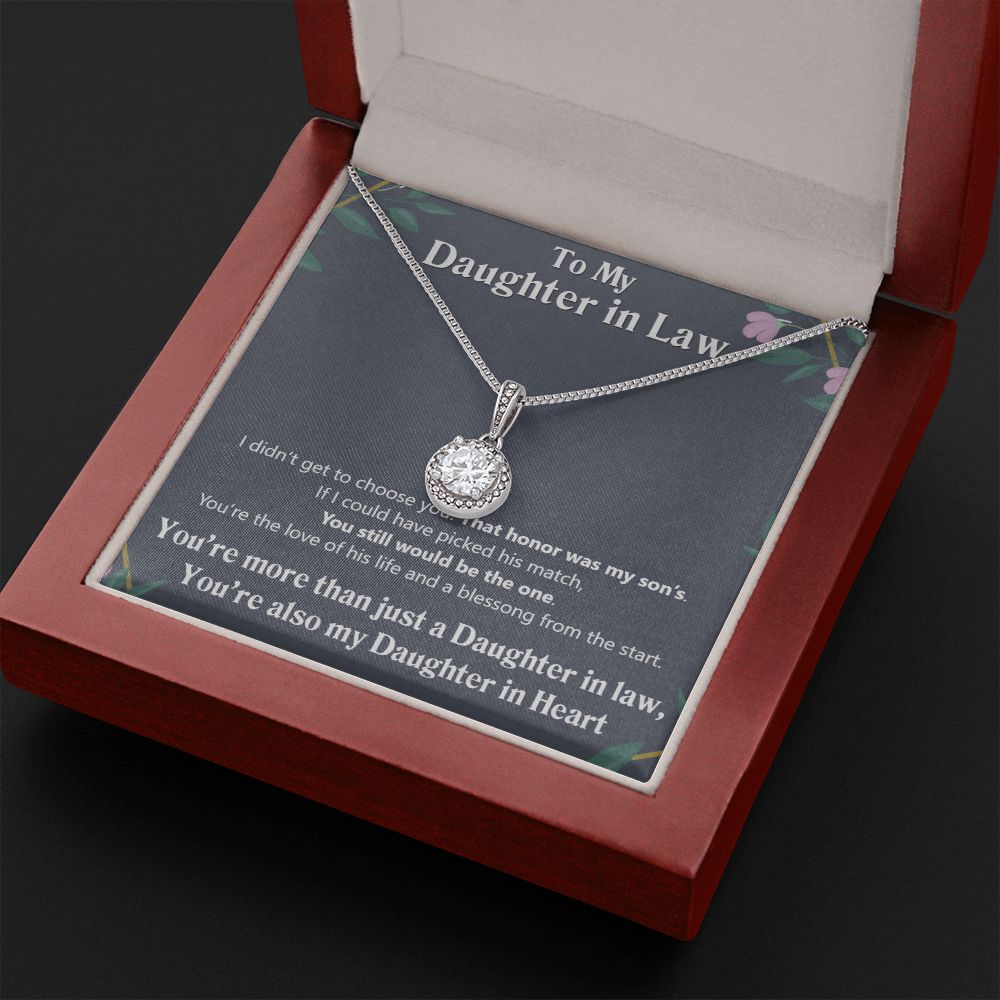 To My Daughter in Law | Also My Daughter in Heart - Eternal Hope Necklace