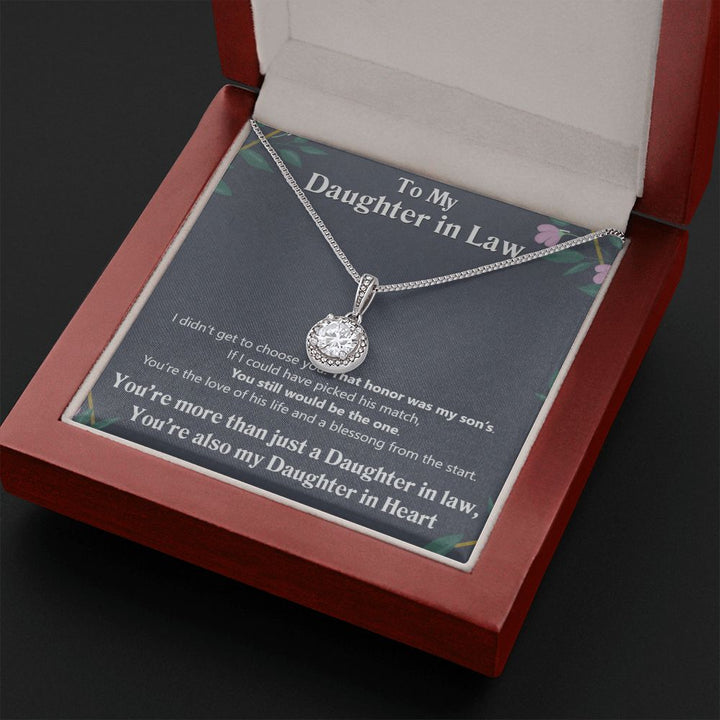 To My Daughter in Law | Also My Daughter in Heart - Eternal Hope Necklace