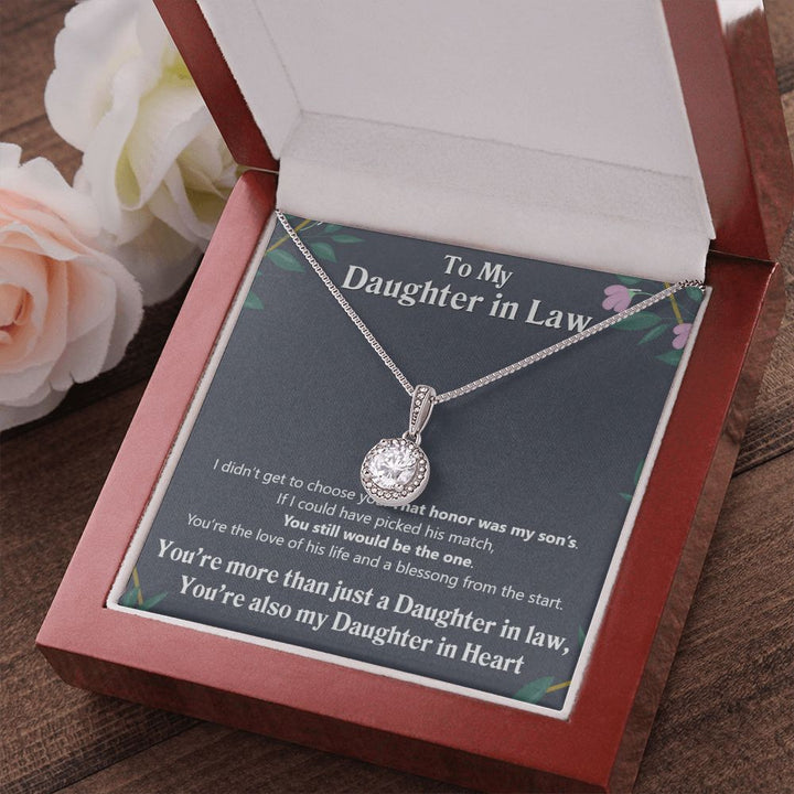 To My Daughter in Law | Also My Daughter in Heart - Eternal Hope Necklace