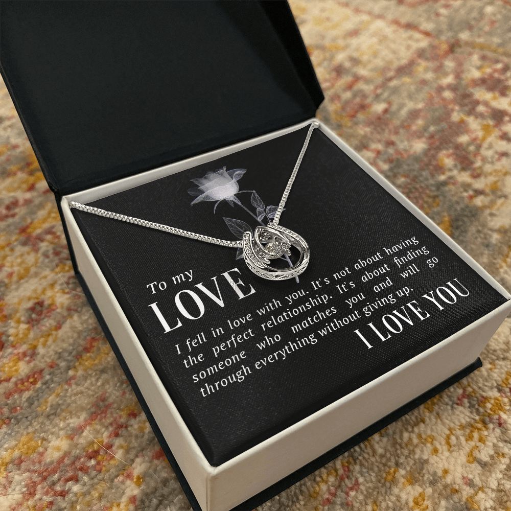 To My Love | I fell in Love - Lucky in Love Necklace