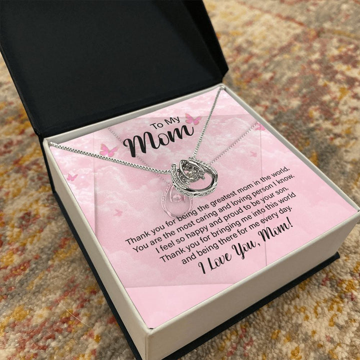 To My Mom | Thank you for the Greatest Mom - Lucky in Love Necklace