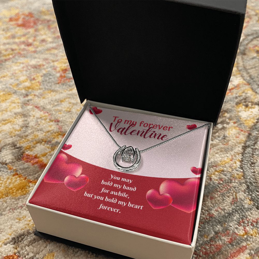 To My Forever Valentine | Eternal Hold on My Heart - Lucky in Love Necklace