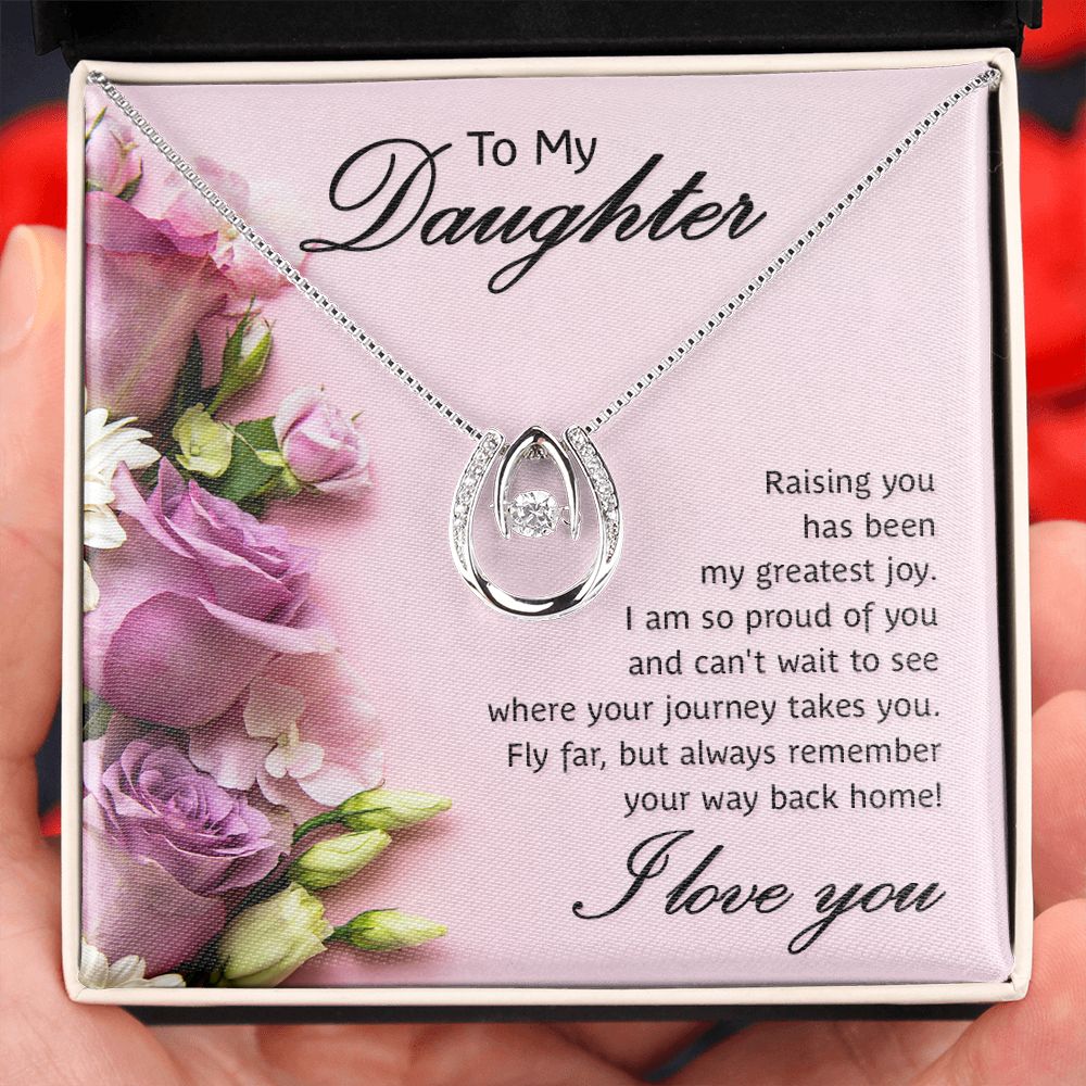 To My Daughter | Raising You - Lucky in Love Necklace