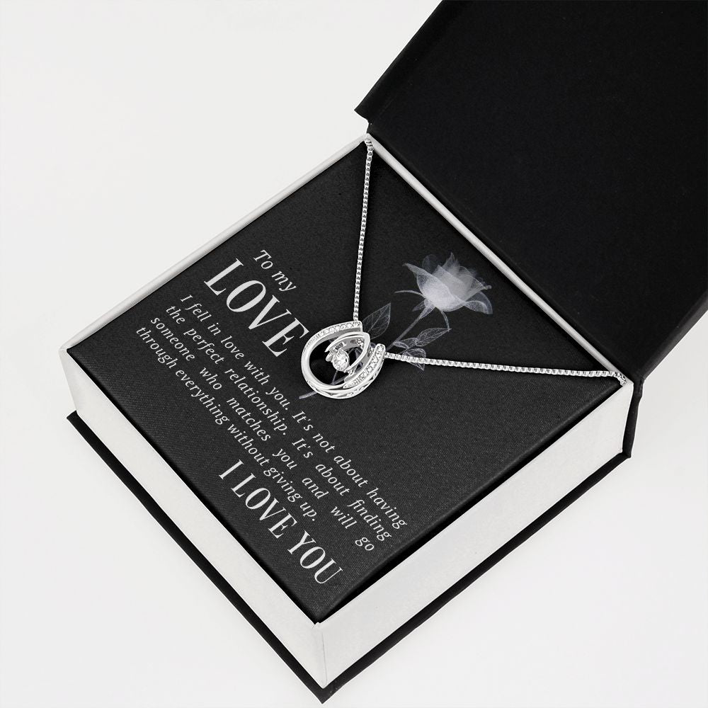 To My Love | I fell in Love - Lucky in Love Necklace
