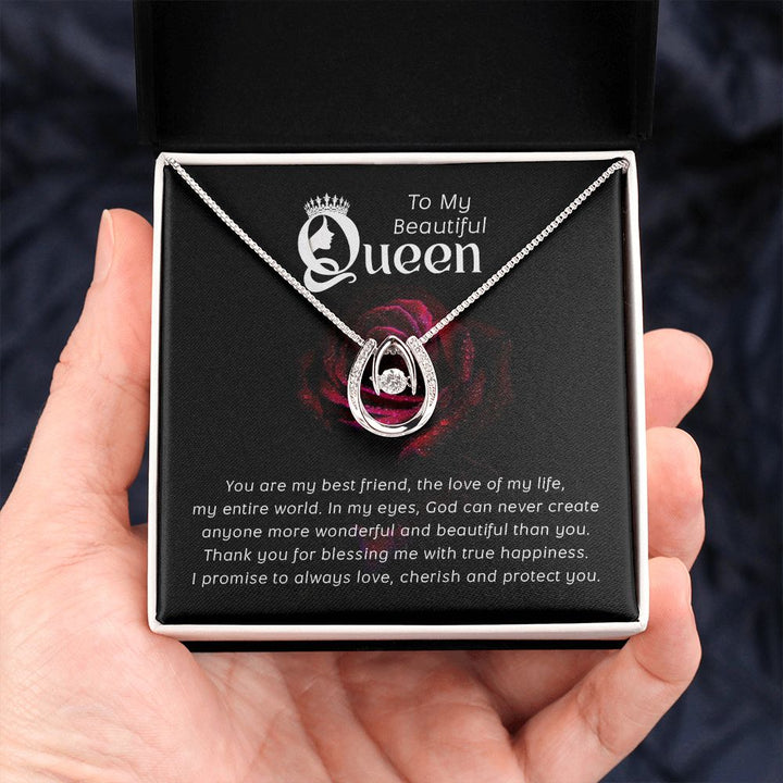 To My Beautiful Queen | You are my Best Friend - Lucky in Love Necklace