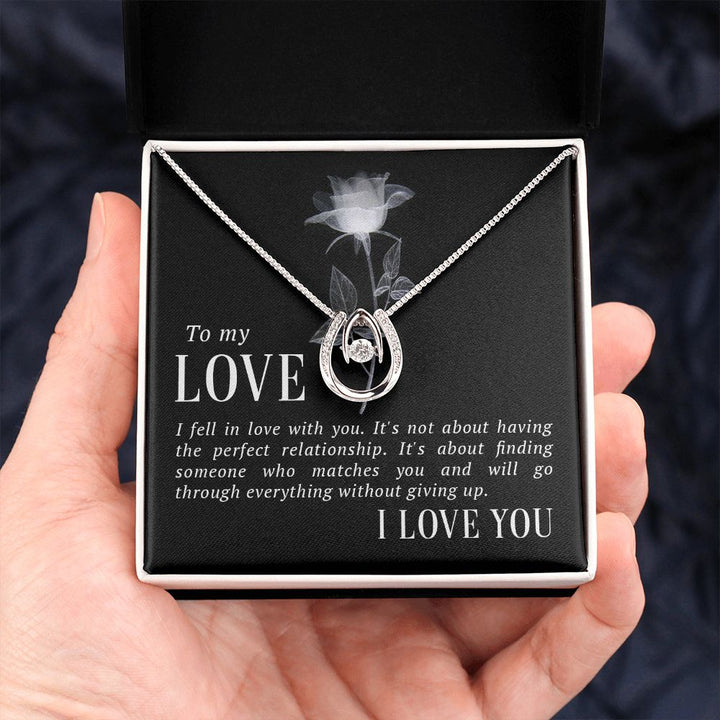 To My Love | I fell in Love - Lucky in Love Necklace