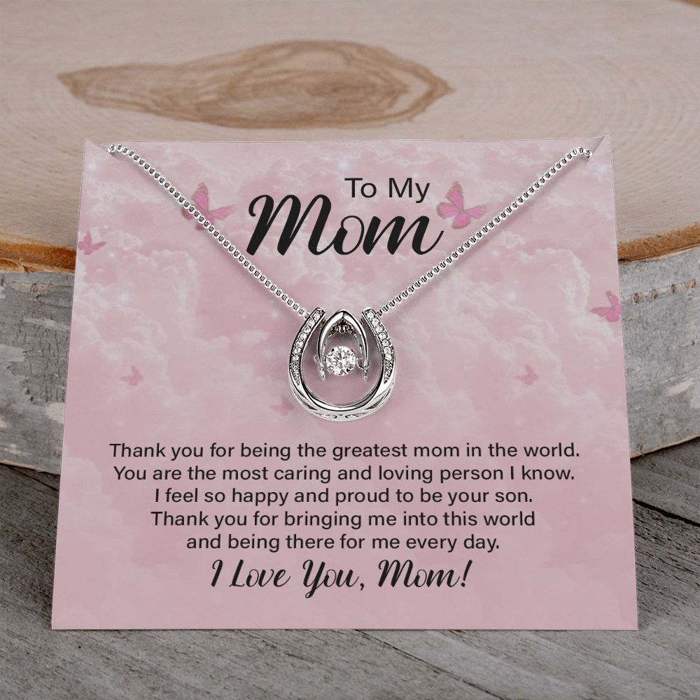 To My Mom | Thank you for the Greatest Mom - Lucky in Love Necklace