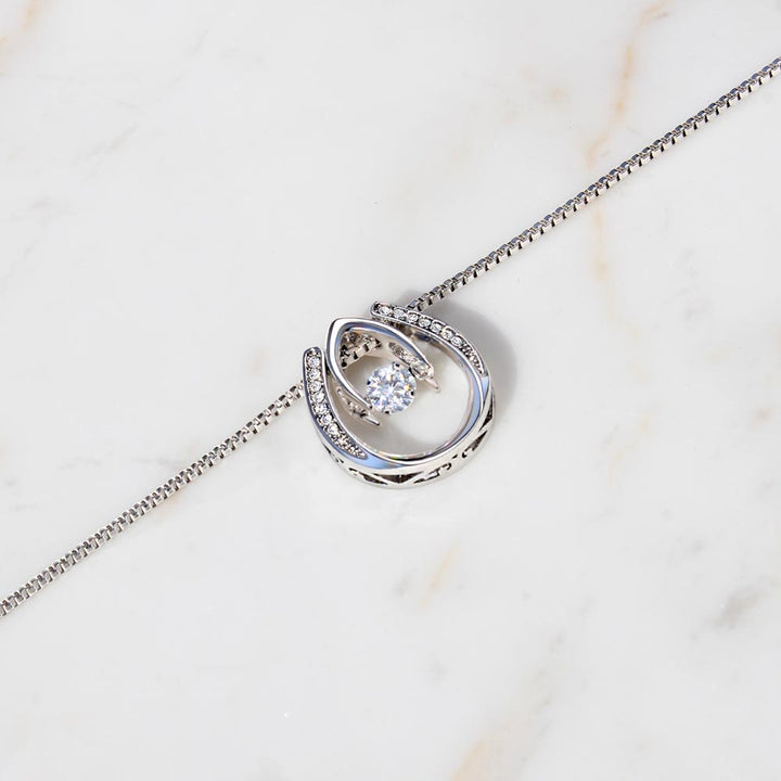 To My Forever Valentine | Eternal Hold on My Heart - Lucky in Love Necklace