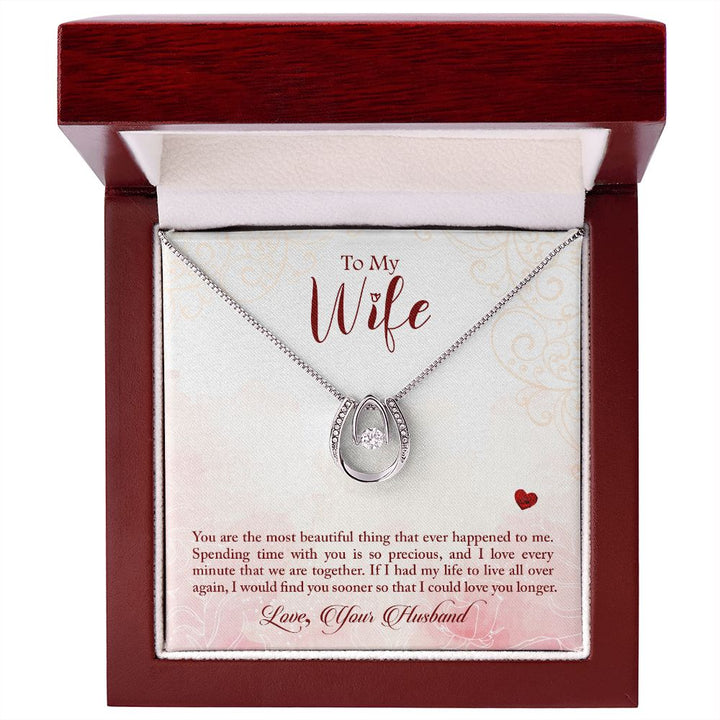 To My Wife | Love's True Beauty - Lucky in Love Necklace
