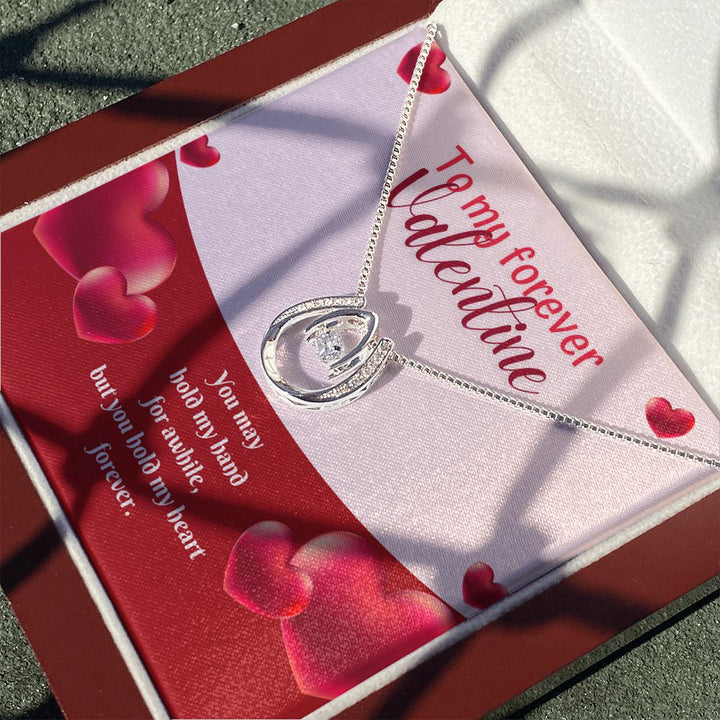 To My Forever Valentine | Eternal Hold on My Heart - Lucky in Love Necklace