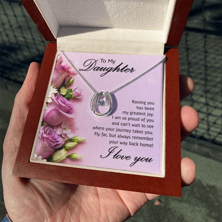 To My Daughter | Raising You - Lucky in Love Necklace