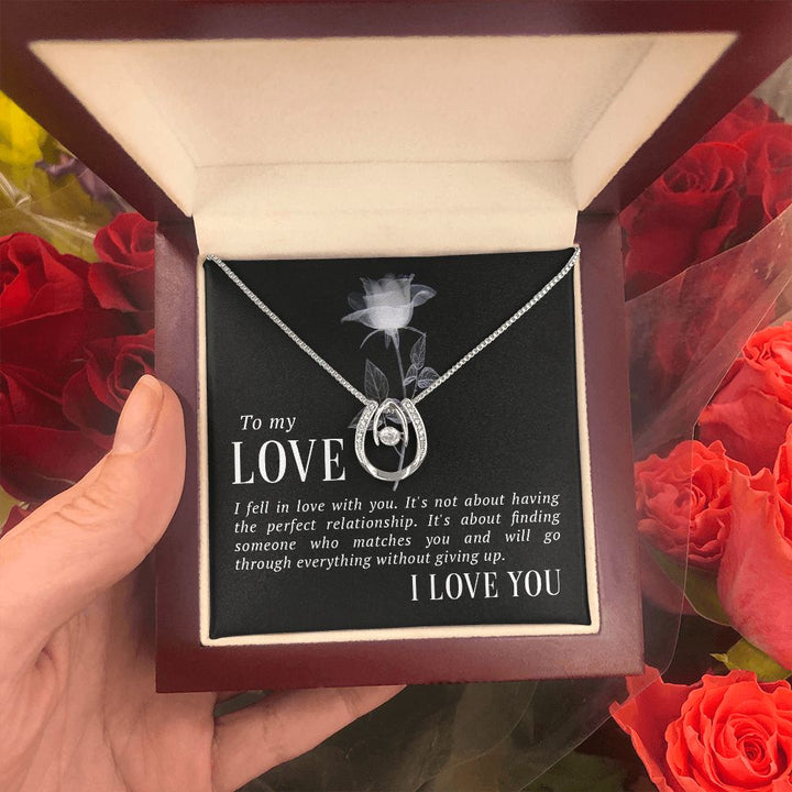 To My Love | I fell in Love - Lucky in Love Necklace