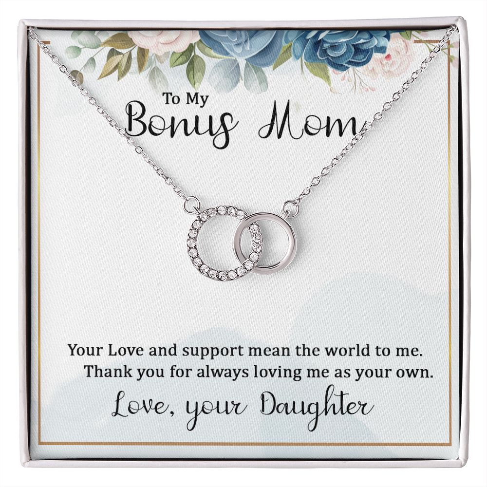 To My Bonus Mom | Your Love and Support - Perfect Pair Necklace