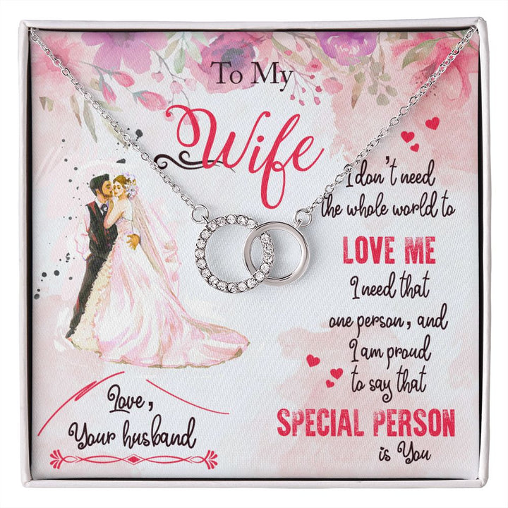To My Wife | I am proud to say that special person is YOU - Perfect Pair Necklace
