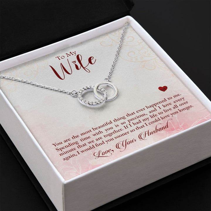 To My Wife | Timeless Love Story - Perfect Pair Necklace