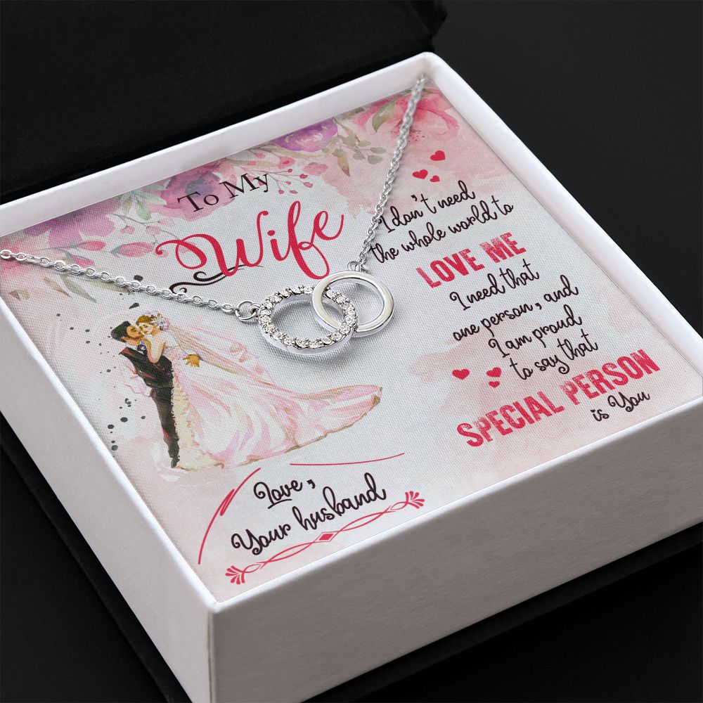 To My Wife | I am proud to say that special person is YOU - Perfect Pair Necklace