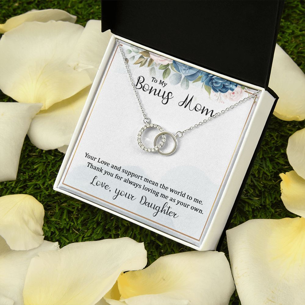 To My Bonus Mom | Your Love and Support - Perfect Pair Necklace