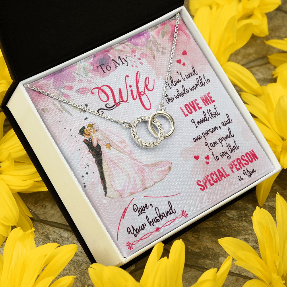 To My Wife | I am proud to say that special person is YOU - Perfect Pair Necklace