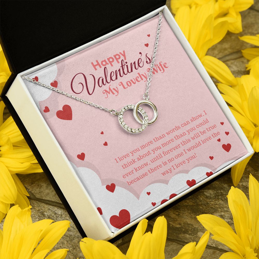 Happy Valentine's My Lovely Wife | Endless Love - Perfect Pair Necklace