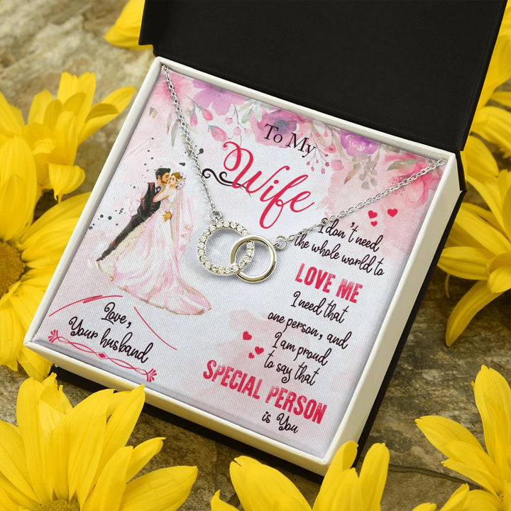 To My Wife | I am proud to say that special person is YOU - Perfect Pair Necklace