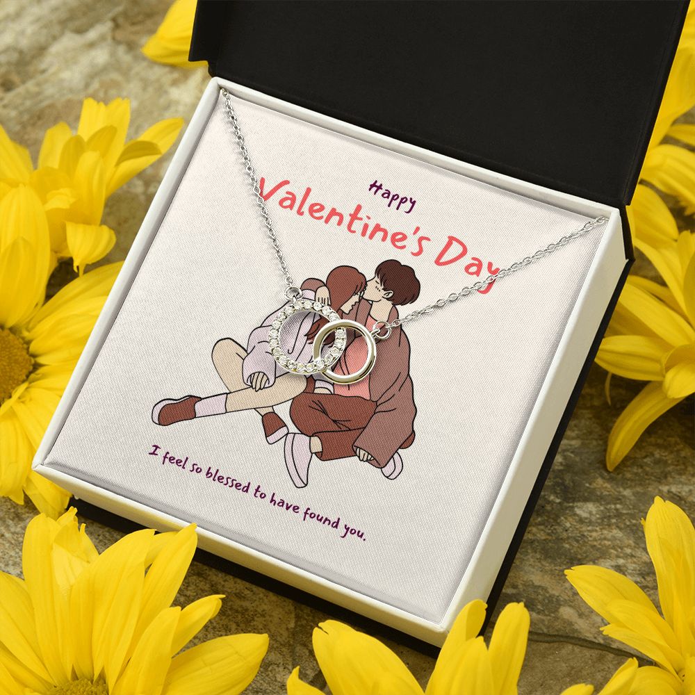 Happy Valentine's Day | I feel so blessed to have found you - Perfect Pair Necklace
