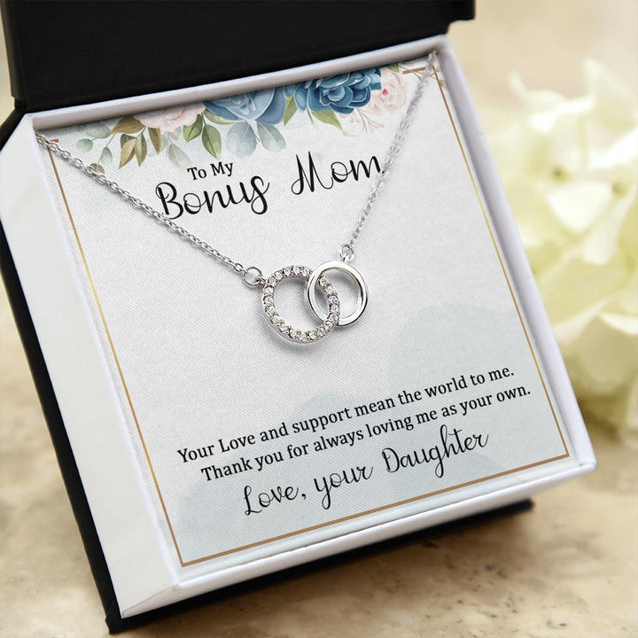 To My Bonus Mom | Your Love and Support - Perfect Pair Necklace