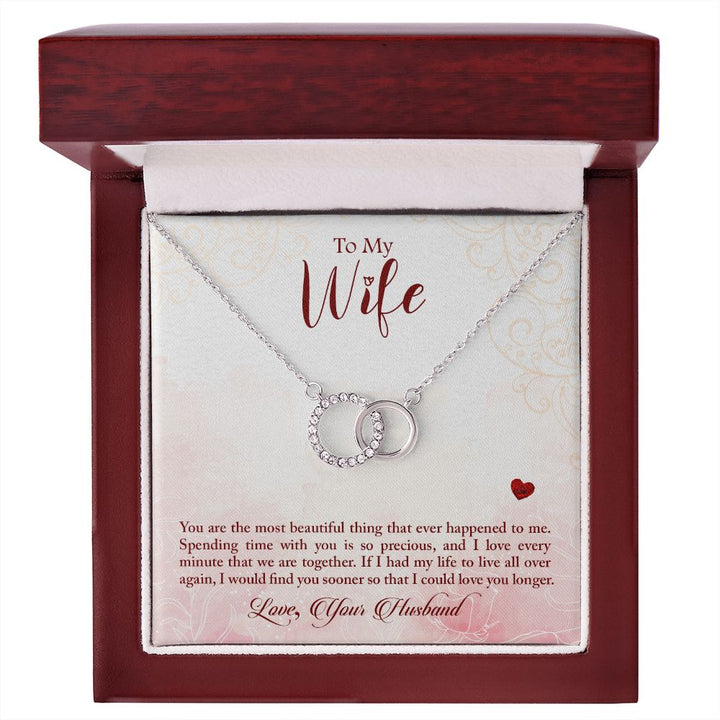 To My Wife | Timeless Love Story - Perfect Pair Necklace