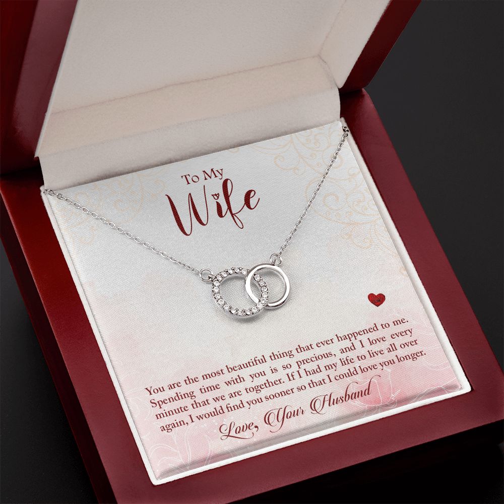 To My Wife | Timeless Love Story - Perfect Pair Necklace