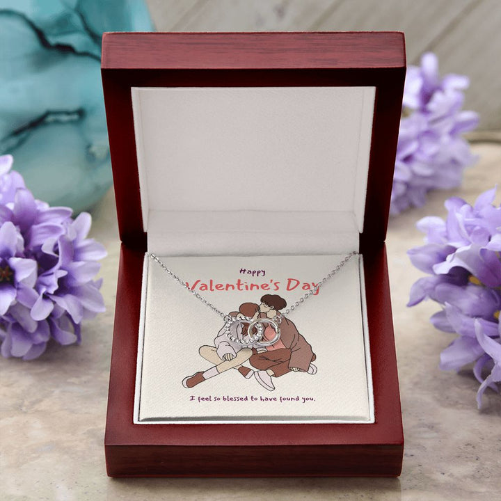 Happy Valentine's Day | I feel so blessed to have found you - Perfect Pair Necklace