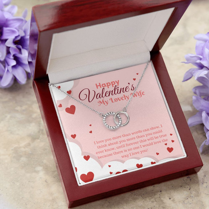 Happy Valentine's My Lovely Wife | Endless Love - Perfect Pair Necklace