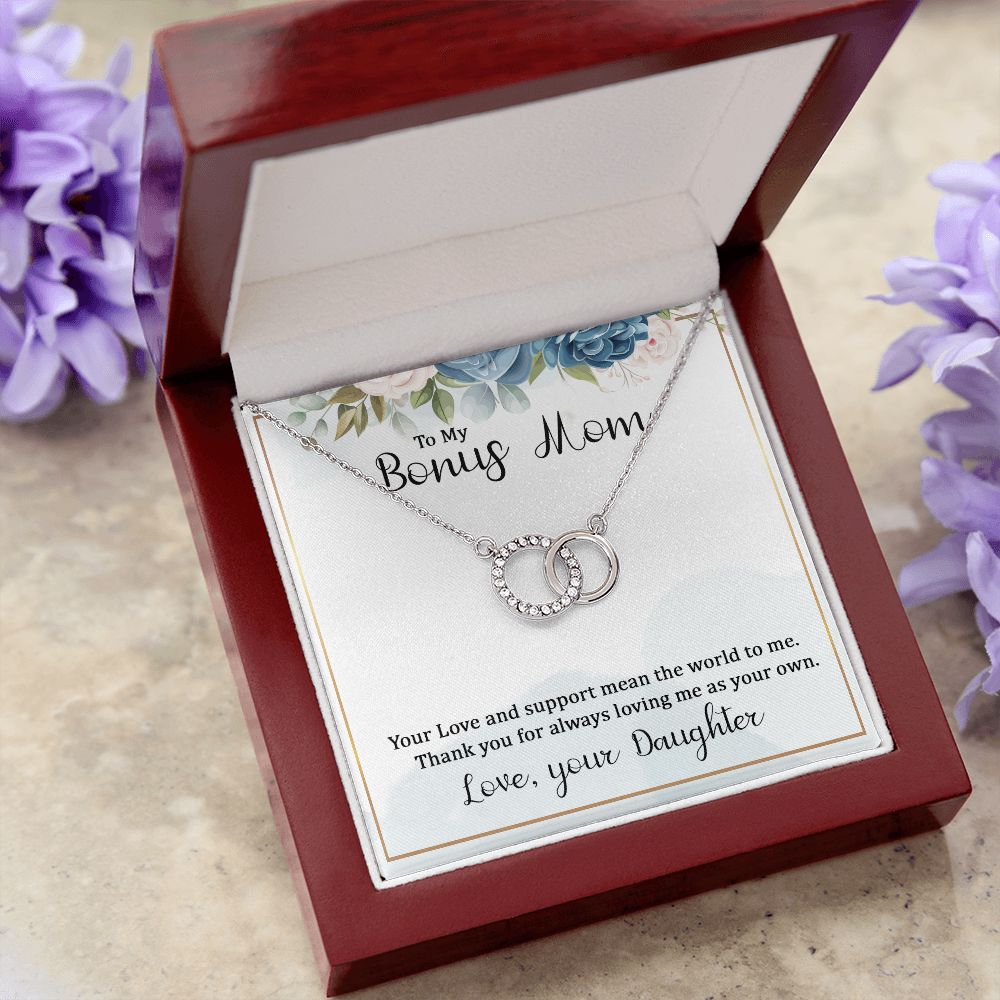 To My Bonus Mom | Your Love and Support - Perfect Pair Necklace