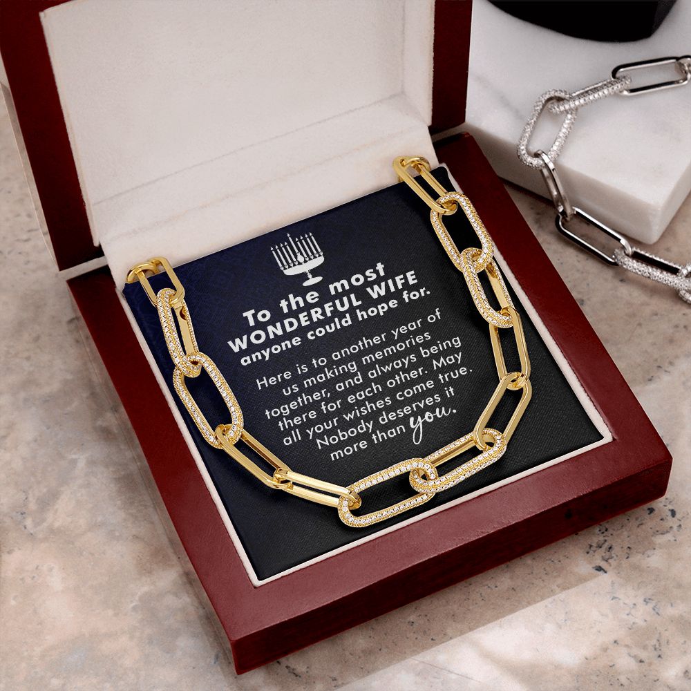 To My Wife | To The most Wonderful Wife - Forever Linked Necklace