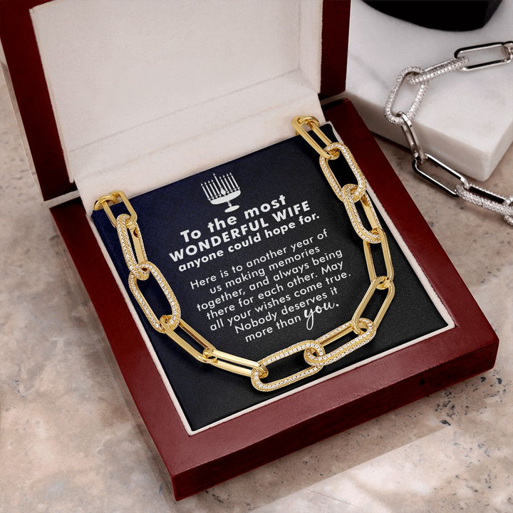 To My Wife | To The most Wonderful Wife - Forever Linked Necklace