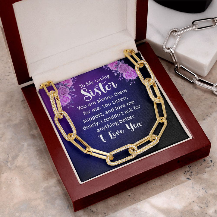 To My Loving sister | You are always there for Me - Forever Linked Necklace