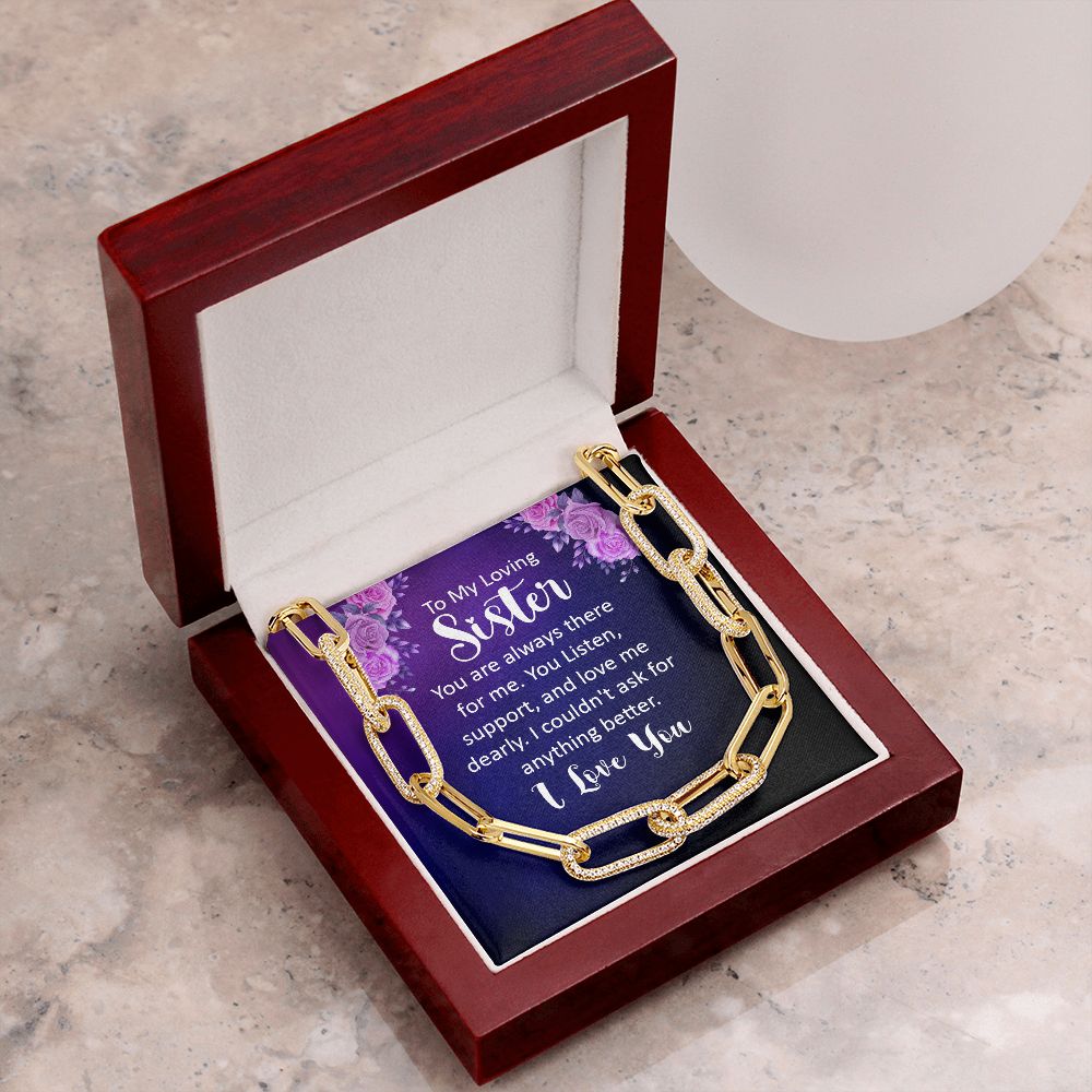 To My Loving sister | You are always there for Me - Forever Linked Necklace