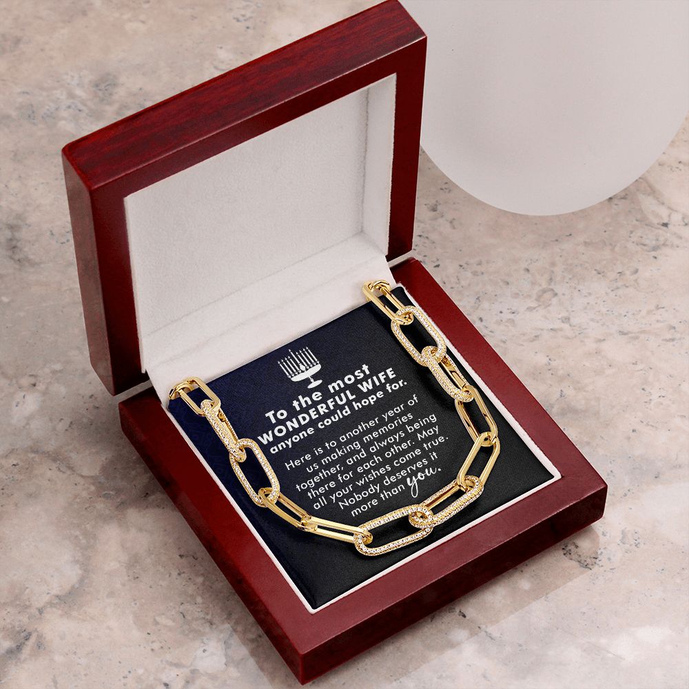 To My Wife | To The most Wonderful Wife - Forever Linked Necklace