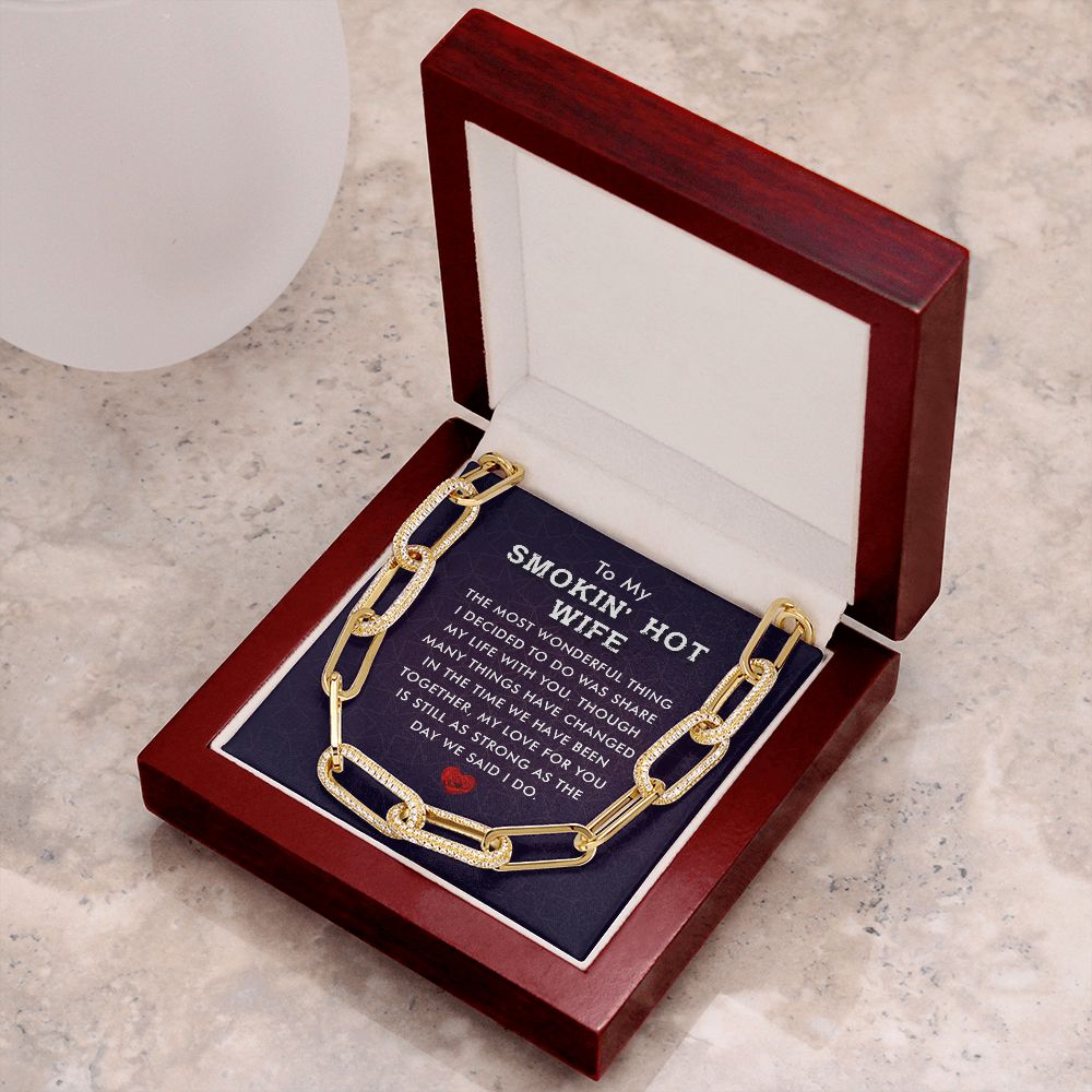 To My Smokin' Hot Wife | The Most Wonderful Thing - Forever Linked Necklace