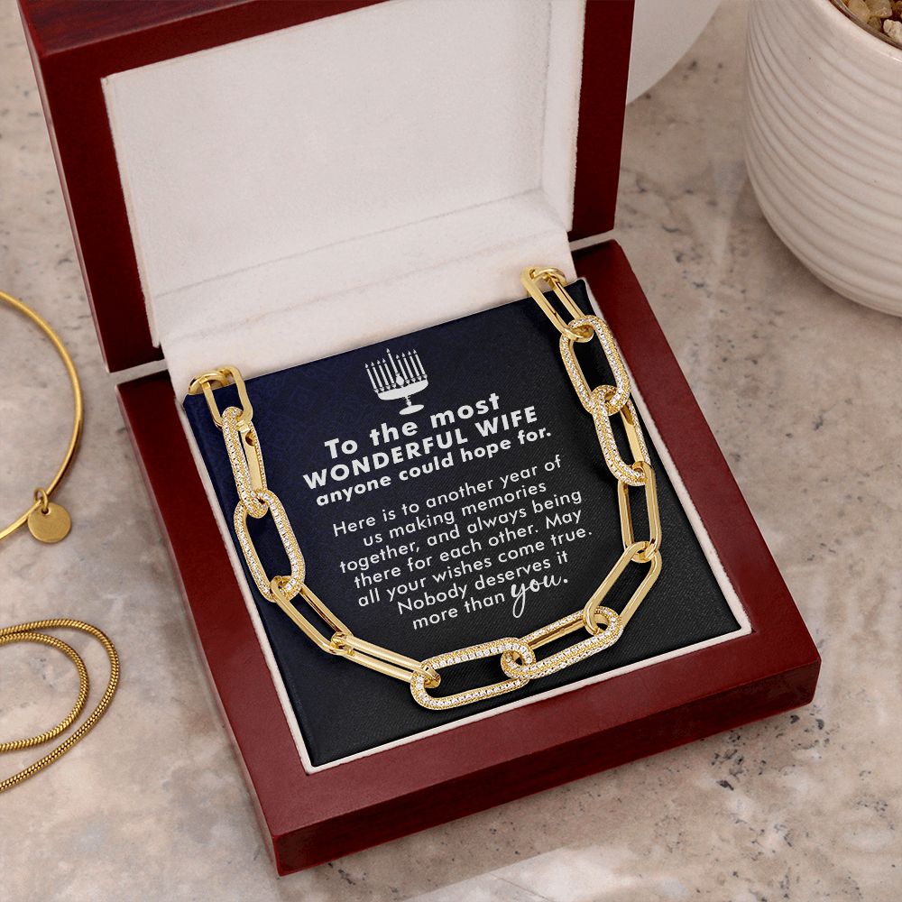 To My Wife | To The most Wonderful Wife - Forever Linked Necklace