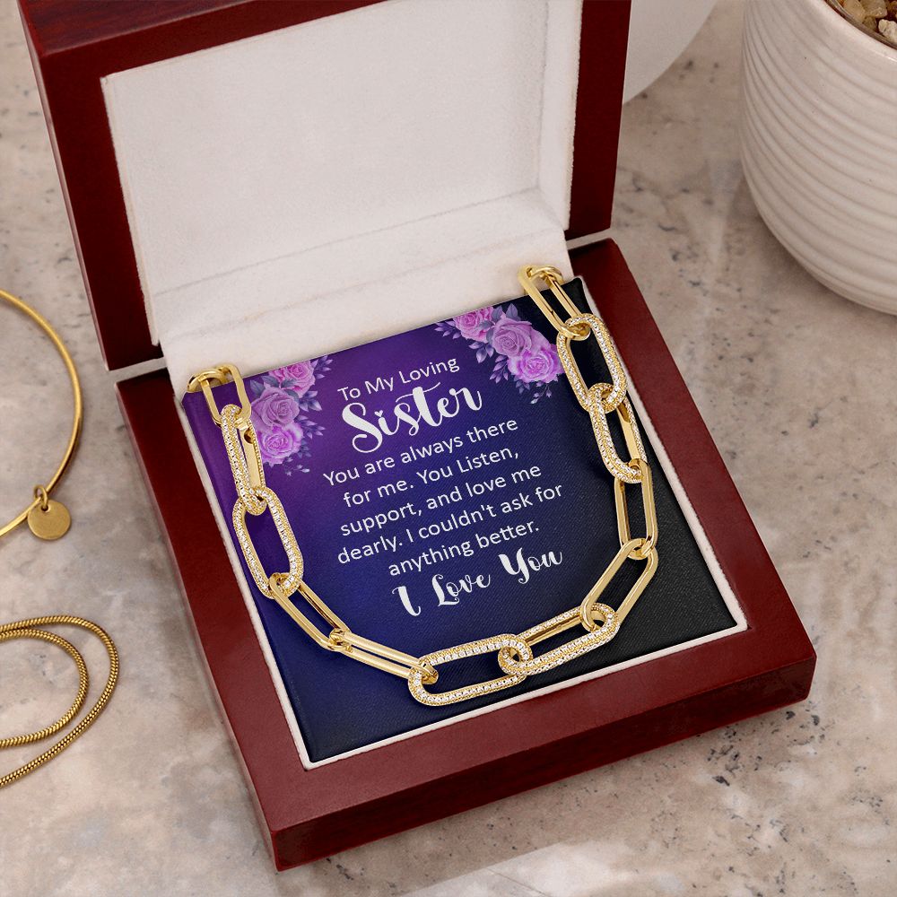 To My Loving sister | You are always there for Me - Forever Linked Necklace
