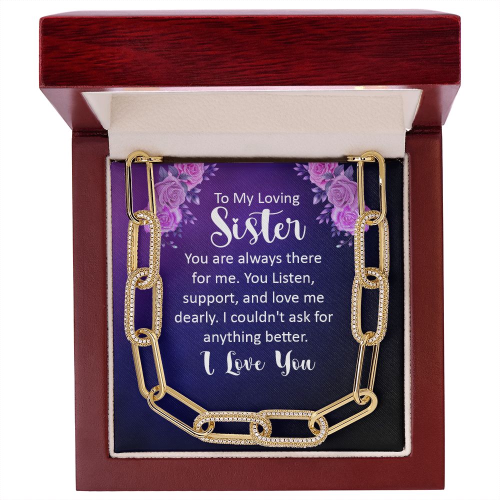 To My Loving sister | You are always there for Me - Forever Linked Necklace