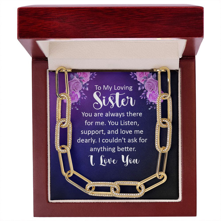 To My Loving sister | You are always there for Me - Forever Linked Necklace