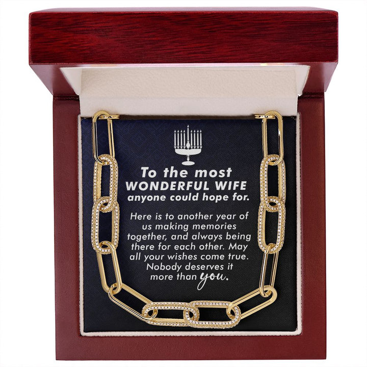 To My Wife | To The most Wonderful Wife - Forever Linked Necklace