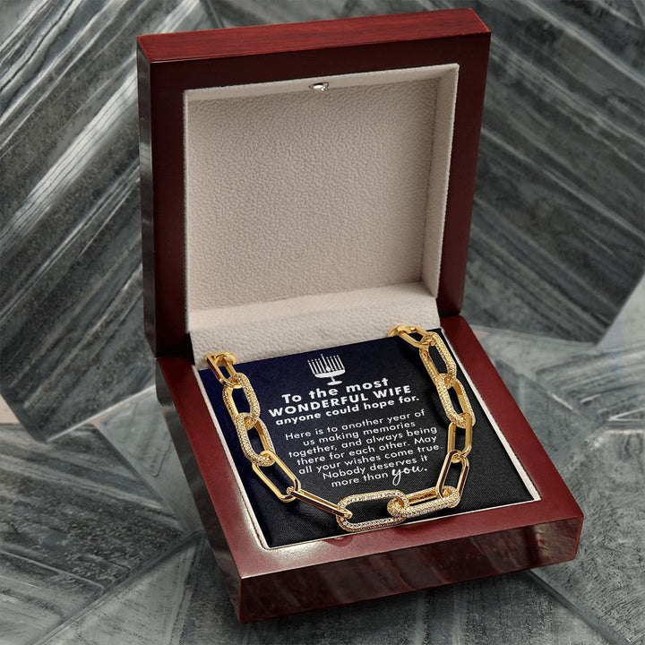 To My Wife | To The most Wonderful Wife - Forever Linked Necklace