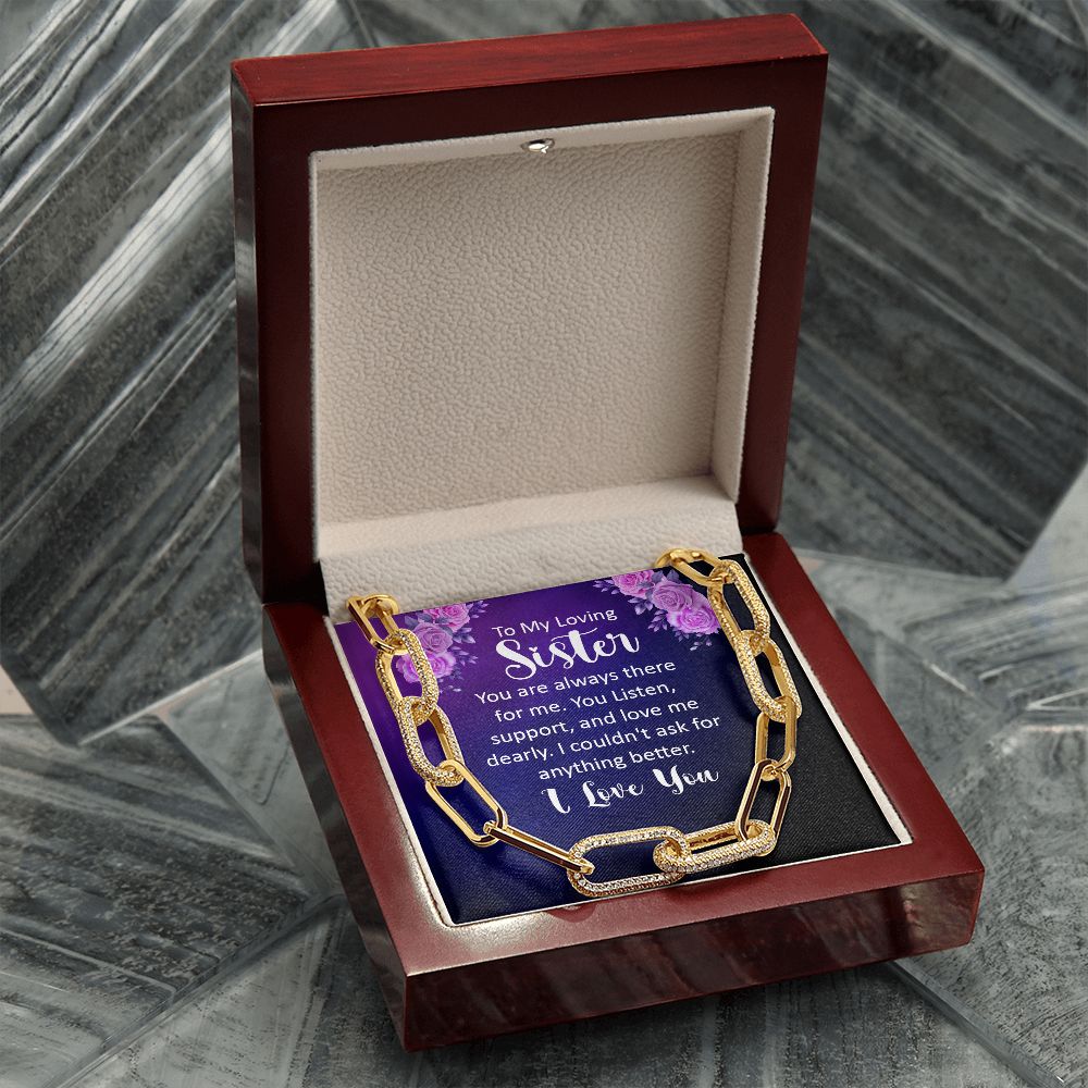 To My Loving sister | You are always there for Me - Forever Linked Necklace