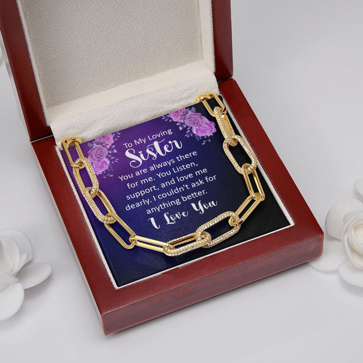 To My Loving sister | You are always there for Me - Forever Linked Necklace