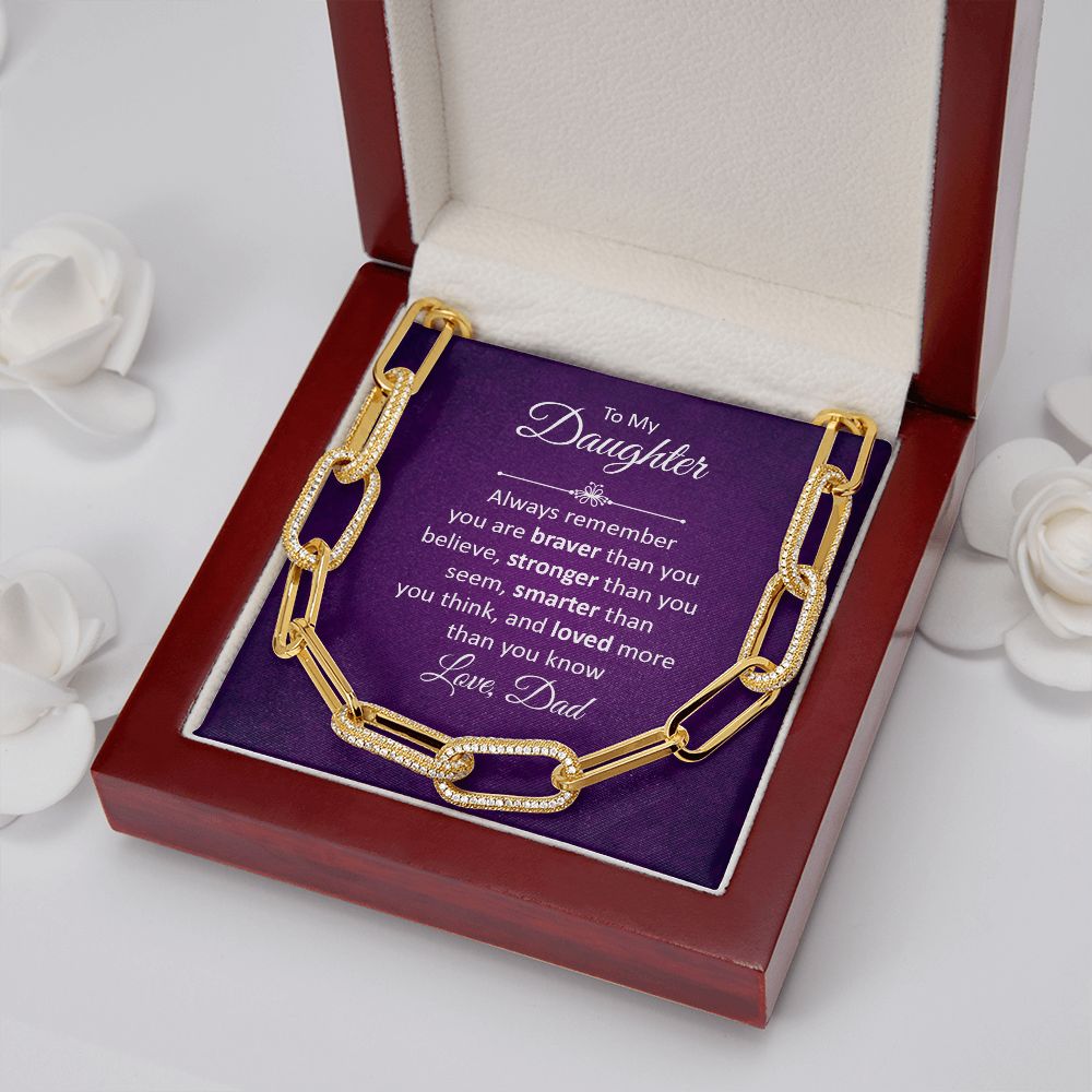 To My Daughter | Always remember - Forever Linked Necklace