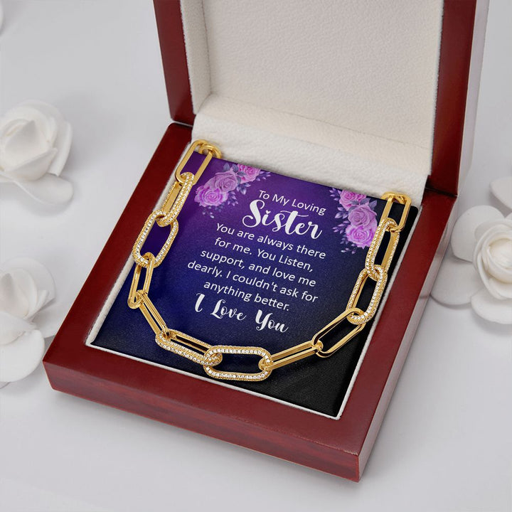 To My Loving sister | You are always there for Me - Forever Linked Necklace