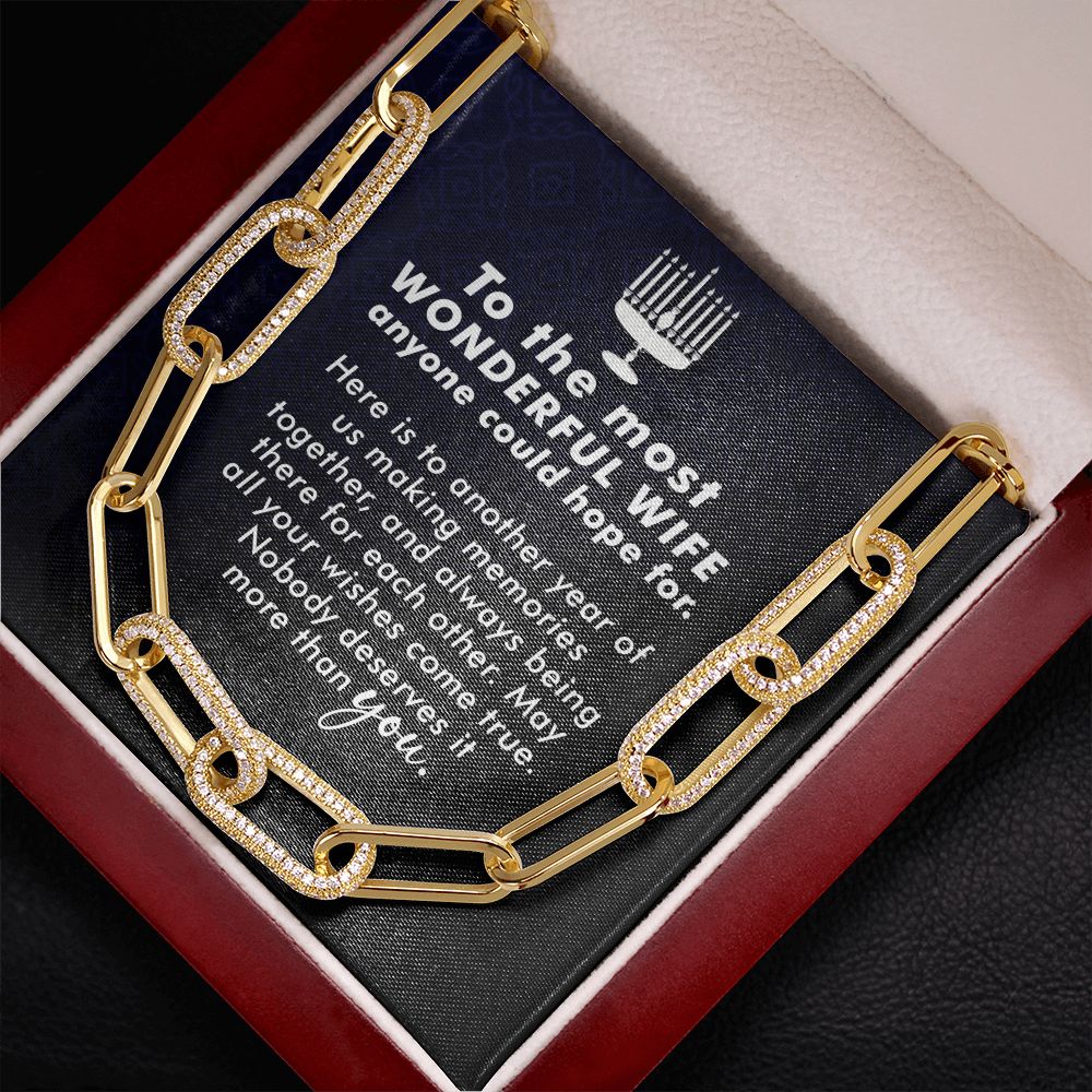 To My Wife | To The most Wonderful Wife - Forever Linked Necklace