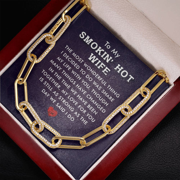 To My Smokin' Hot Wife | The Most Wonderful Thing - Forever Linked Necklace