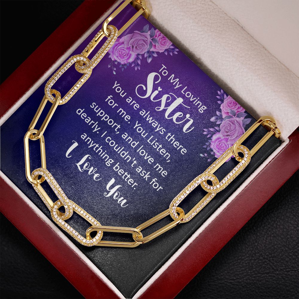 To My Loving sister | You are always there for Me - Forever Linked Necklace